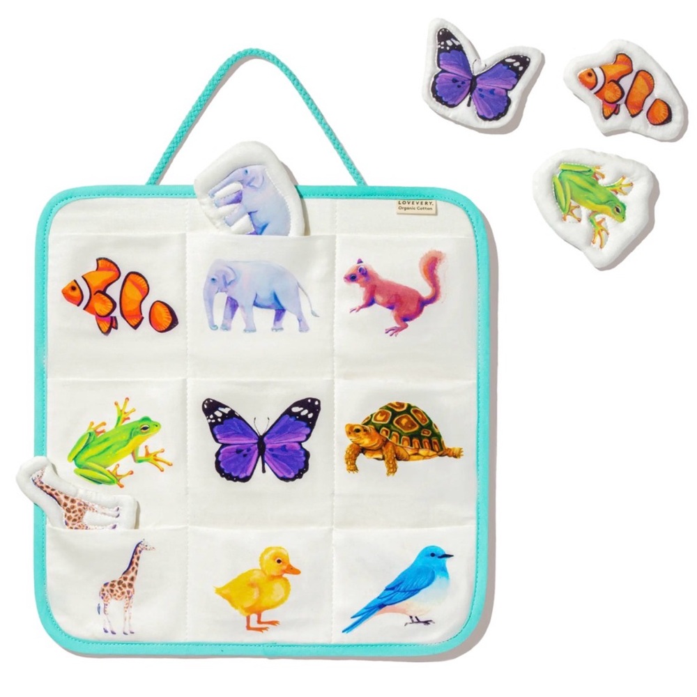 Lovevery Quilted Critter Pockets
